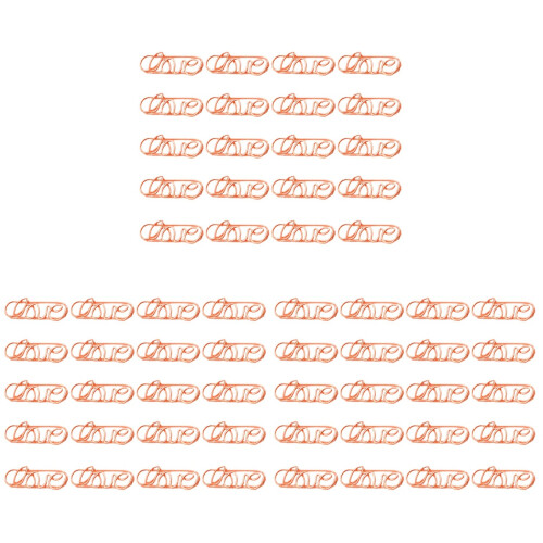 60Pièces Clips Marque-Pages Métal Rose Gold Pour Usage 2