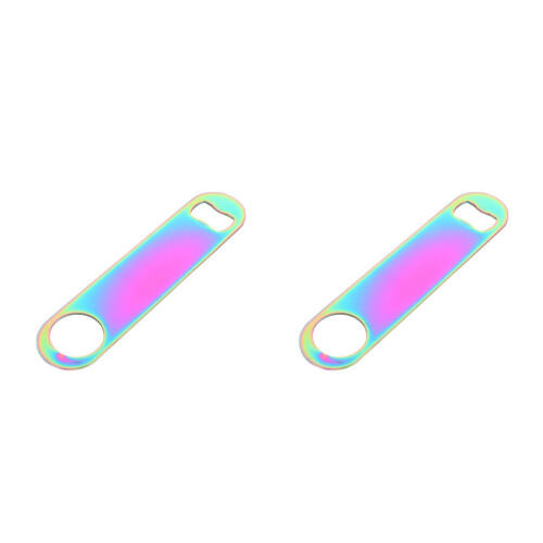 2Pièces Ouvre-Bouteille Acier Usage Bar Portable 1