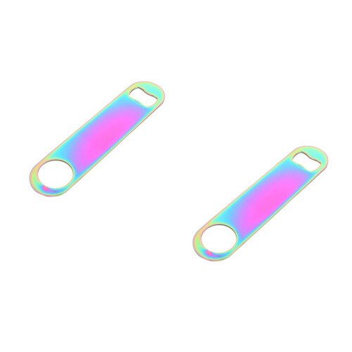 2Pièces Ouvre-Bouteille Acier Usage Bar Portable 2