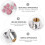 12Pièces Bouchons Spiracle Rose Stylés, Protections Universelles Auto 4