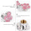 12Pièces Bouchons Spiracle Rose Stylés, Protections Universelles Auto 5