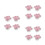 12Pièces Bouchons Spiracle Rose Stylés, Protections Universelles Auto 7