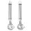 2Pièces Éplucheur Cactus Acier Long Manche Outil Cuisine Argenté 6