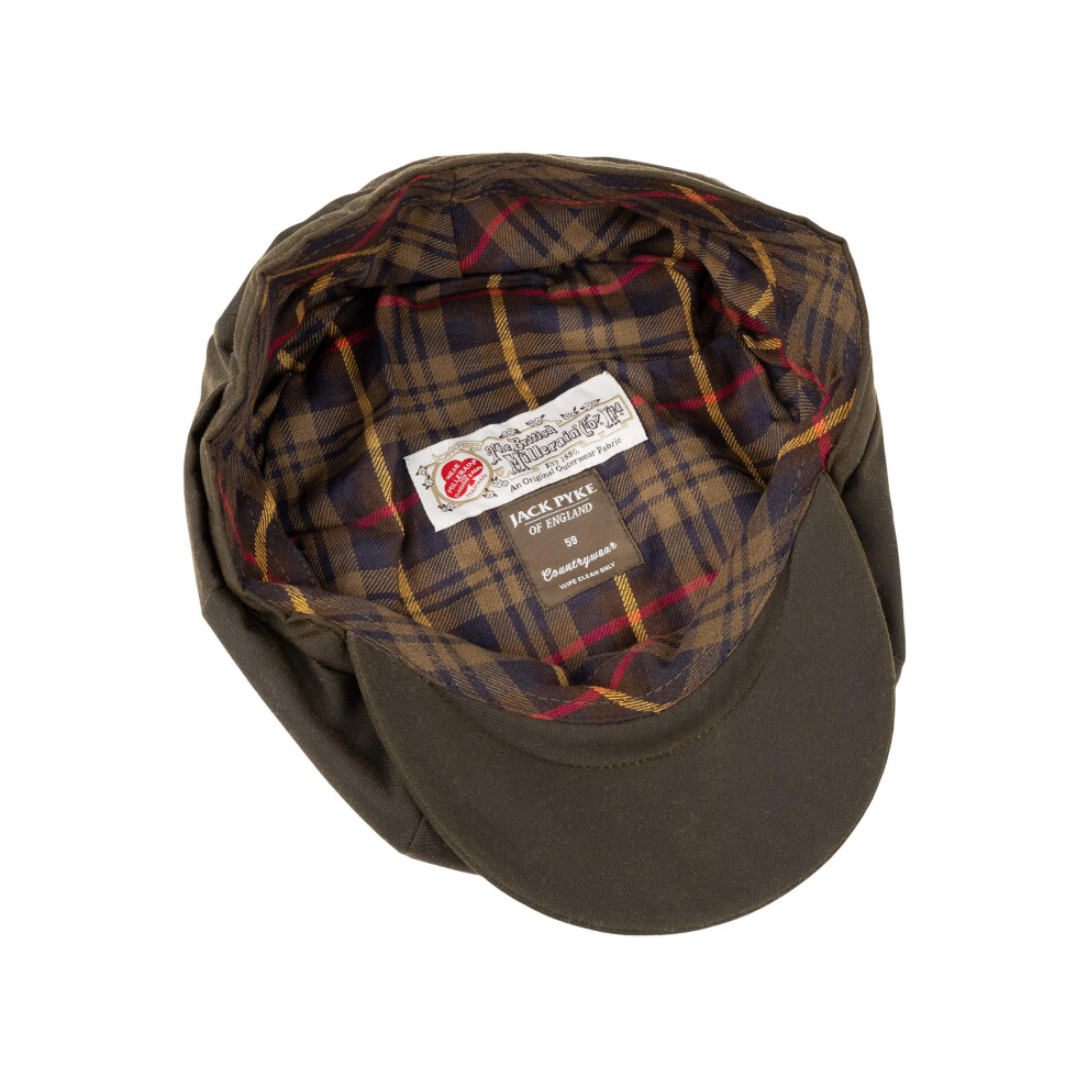 Jack Pyke Wax Baker Boy Hat Green 58