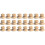 24Pièces Ensemble Poignées Tampon Bois Style Simple Multi 2