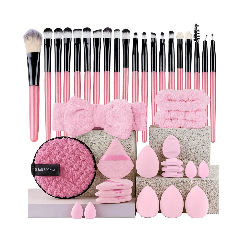 My Store (Pk-20Pk) 20Pcs Eye Shadow Makeup Brush Set Concealer Brush Eye Cosmetic Soft Bristles Eyebrow Eyeliner Brush Portable Beauty Makeup Tools