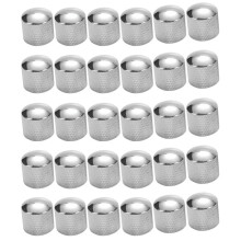 30X Bouton de Volume de Basse pour Guitare ÉLectrique Corde de Potentiomètre Bouton de Volume de Bouchon En Alliage de Zinc