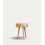 Half Moon Natural Wood Bedside Table with 1 Drawer 2