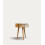 Half Moon Natural Wood Bedside Table with 1 Drawer 4