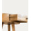 Half Moon Natural Wood Bedside Table with 1 Drawer 5