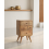 Modern Rustic Wooden Bedside Table with 4 Drawers 2