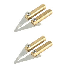 2X Hot Nietmachine Plastic Reparatie Tool Accessoire Auto Auto Bumper Weld Strijken Hot Mes Rechte Diagonale Cutter