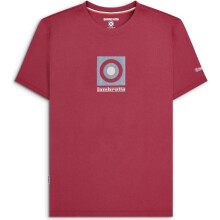 (L, Burgundy) Lambretta Mens Target Box Short Sleeve T-Shirt
