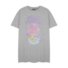 (Medium) Polly Pocket Short Sleeve Nightdress (Womens Grey)