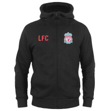 Liverpool FC Official Football Gift Boys Fleece Zip Hoody Black 6-7 Years