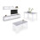 Pack salón con mesa de centro y mesa de comedor Arlet Max V2B 1