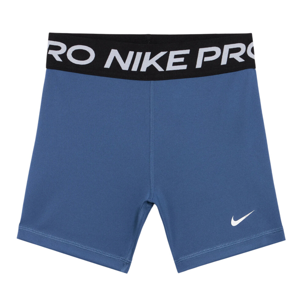 Nike (13 Years, Mystic Blue) Girls Dri-Fit Compression Shorts