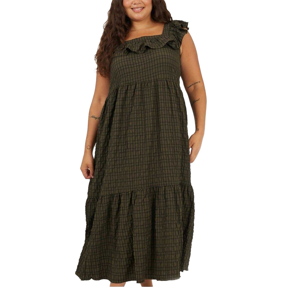 Brave Soul (22 Uk, Khaki/Black) Womens/Ladies Maxi Dress