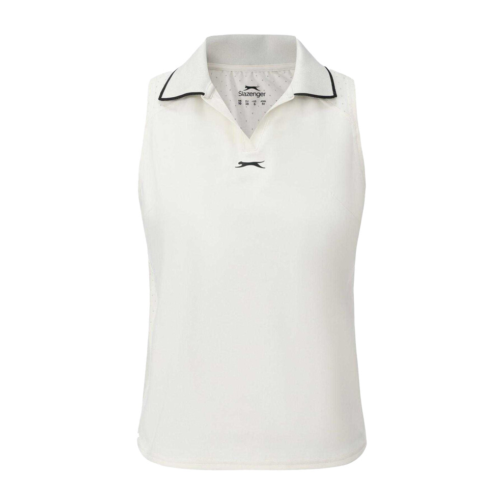 Slazenger (16 Uk, White) Womens/Ladies Sleeveless Polo Shirt