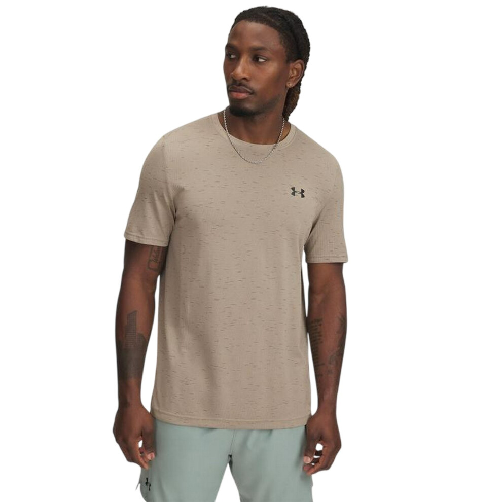 Under Armour (M, Khaki) Mens Vanish Seamless T-Shirt