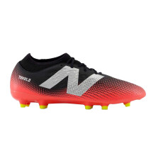(8 UK, Black/Red) New Balance Mens Tekela V4+ Magique Gradient Knitted Collar Firm Ground Football Boots