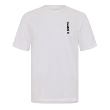 (XXL, White) Timberland Mens Logo Crew Neck Relaxed Fit T-Shirt