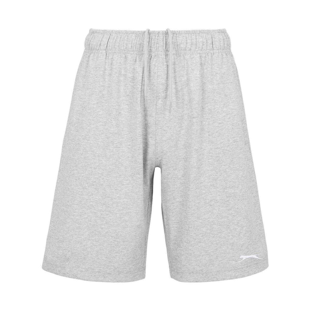 Slazenger (Xxl, Grey Marl) Mens Cotton Blend Casual Jersey Shorts