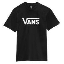 (XXL, Black/White) Vans Mens Classic Logo Relaxed Fit T-Shirt