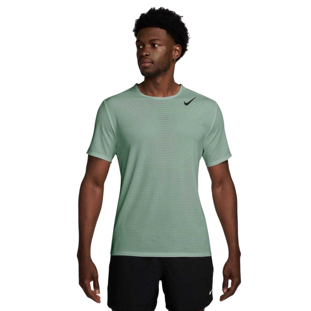 Nike (Xl, Green) Mens Aero Swoosh Short-Sleeved Top