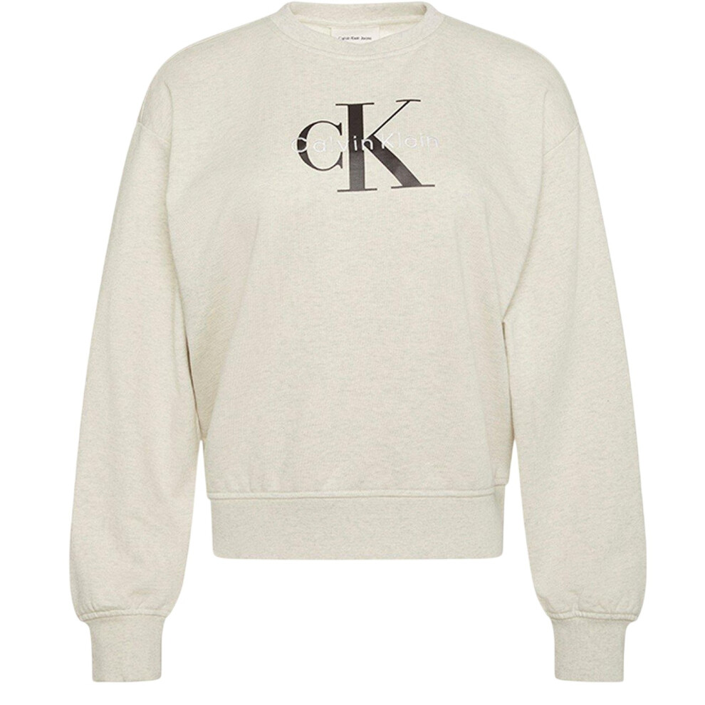 Calvin Klein (8 Uk, Vanilla Heather) Womens/Ladies Cotton Regular Sweatshirt