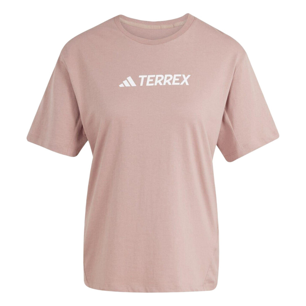 Adidas (12 Uk, Clay) Womens/Ladies Terrex Classic Logo T-Shirt