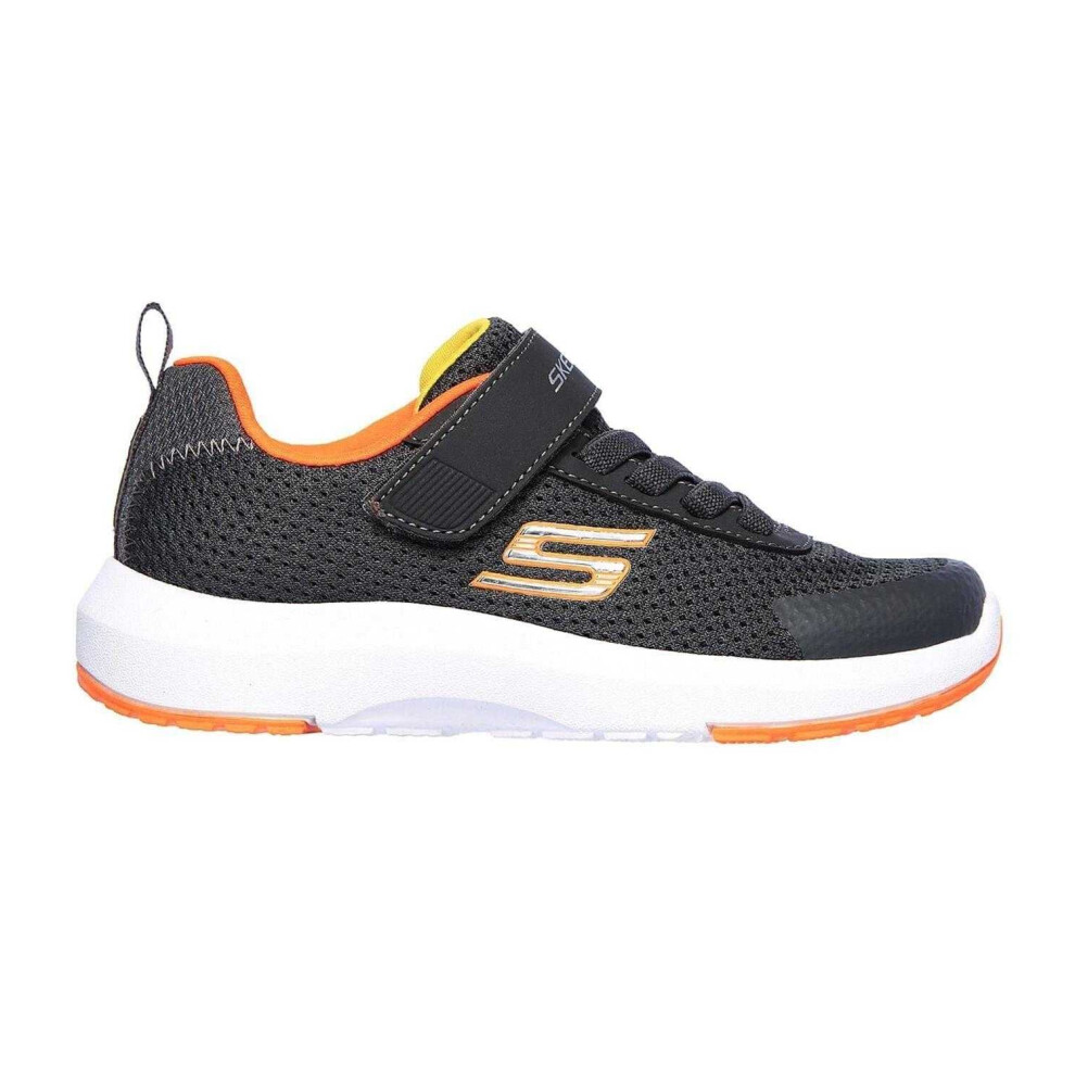 Skechers (11.5 Uk Child, Grey/Orange) Childrens/Kids Dyna Tread Trainers