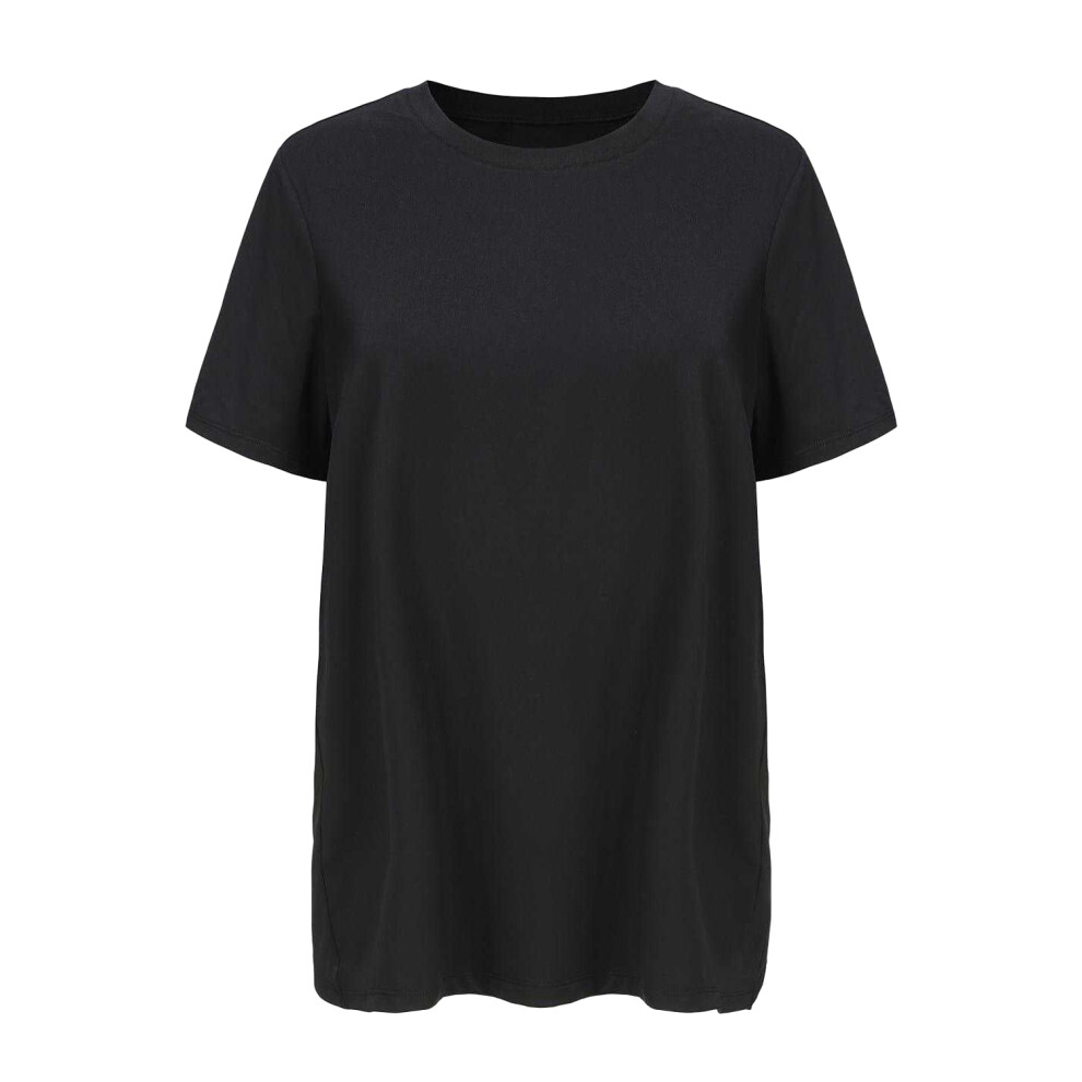 Slazenger (8 Uk, Black) Womens/Ladies Crossover Hem Training T-Shirt