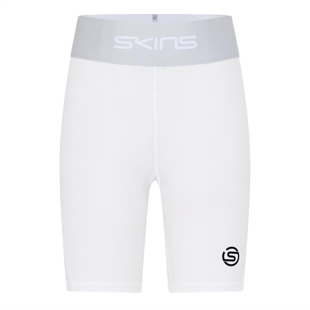 Skins (12 Uk, White) Womens/Ladies Series-1 Compression Shorts