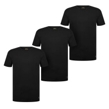 (L, Black) Ralph Lauren Mens Classic Cotton T-Shirt (Pack of 3)