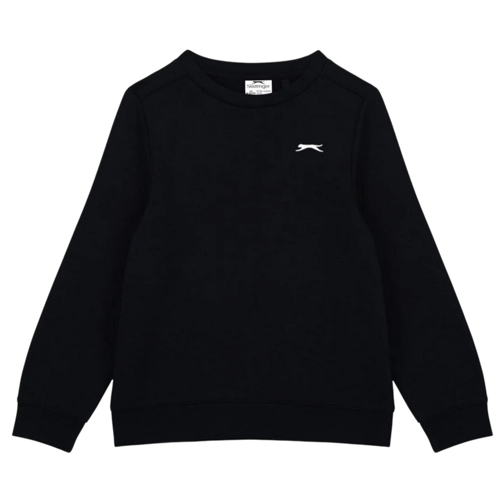 Slazenger (7-8 Years, Black) Boys Logo Fleece Sweatshirt