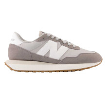 (8 UK, Grey/White) New Balance Womens/Ladies 237 Classic Suede Trainers