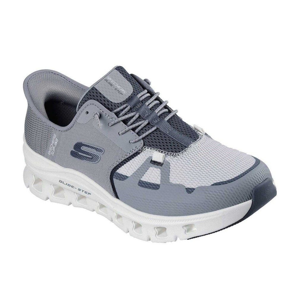Skechers (7 Uk, Grey/Charcoal) Mens Glide-Step Pro Trainers