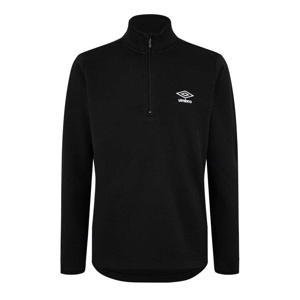Umbro (Xl, Black) Mens Club Essential Quarter Zip Regular Sweatshirt