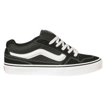 (6 UK, Black/White) Vans Mens Calderone Suede Trainers