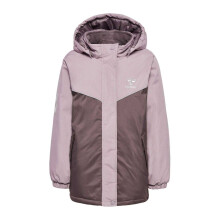 (12 Years, Purple) Hummel Childrens/Kids Josse Colour Block Hooded Puffer Jacket