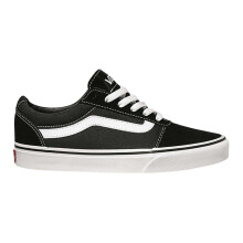 (3 UK, Black/White) Vans Womens/Ladies Ward Canvas Trainers