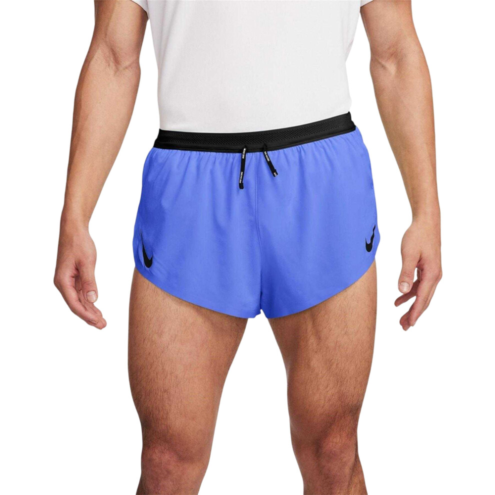 Nike (L, Sapphire) Mens Aero 2 In 1 Running Shorts