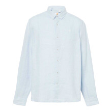 (M, Skyway) Timberland Mens Linen Relaxed Fit Shirt