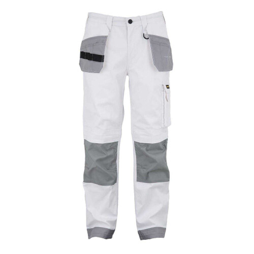 Dunlop (M, White/Grey) Dunlop Mens Work Trousers