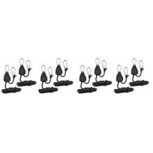 8Pcs Heavy Duty Adjustable Grow Light Ratchet Rope Hanger Yoyo for Grow Light Fixtures Gardening