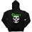Ghost (S, Black) Ghost Unisex Adult Skull Pullover Hoodie 1