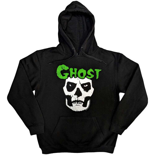 Ghost (S, Black) Ghost Unisex Adult Skull Pullover Hoodie