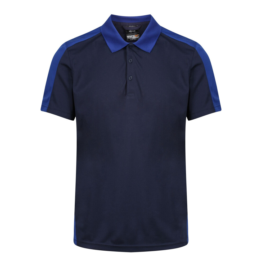 Regatta (2Xl, Navy/New Royal) Contrast Coolweave Pique Polo Shirt