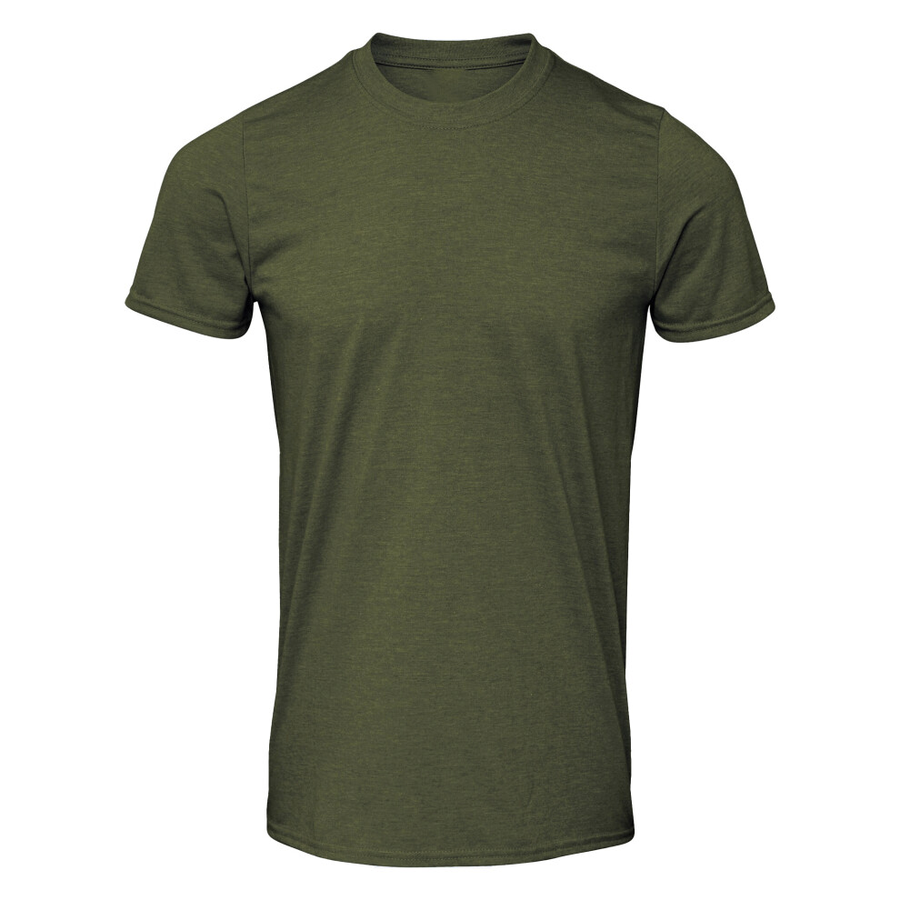 Gildan (4Xl, Military Green) Mens Soft Style Ringspun T Shirt